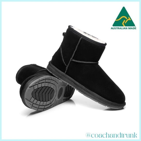 NWT Premium Black Suede Short Classic Ugg Boots - Picture 3 of 6